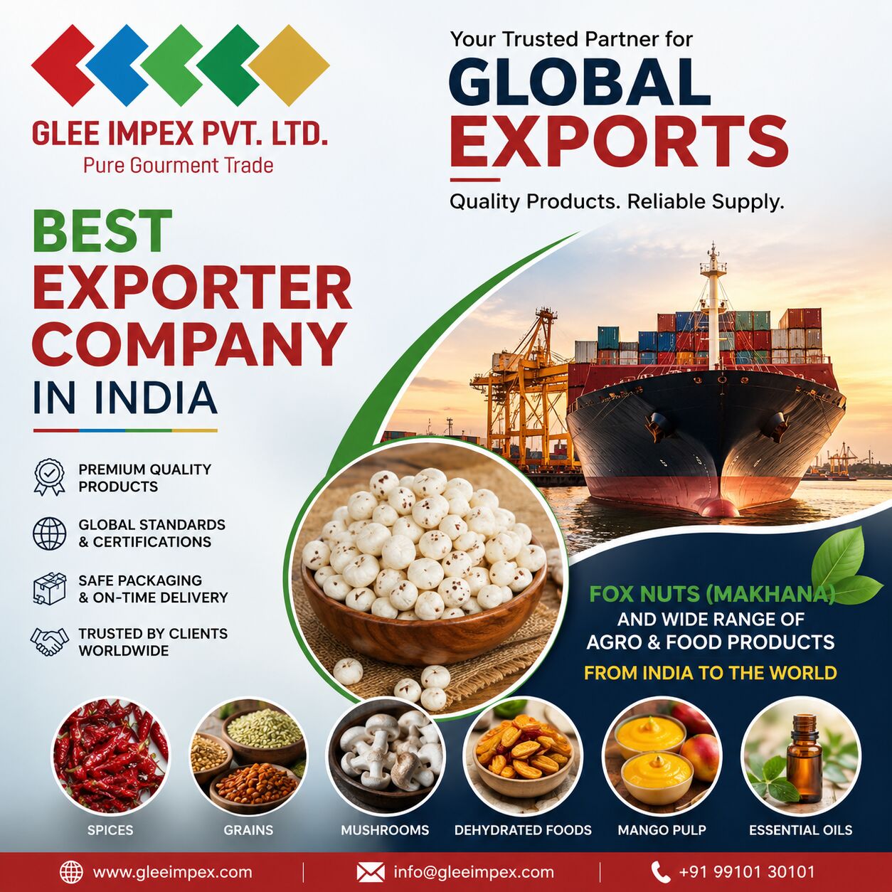 Mumbai, Food, Best Exporter Company In India &ndash; Glee Impex Fox Nuts Makhana Exporter