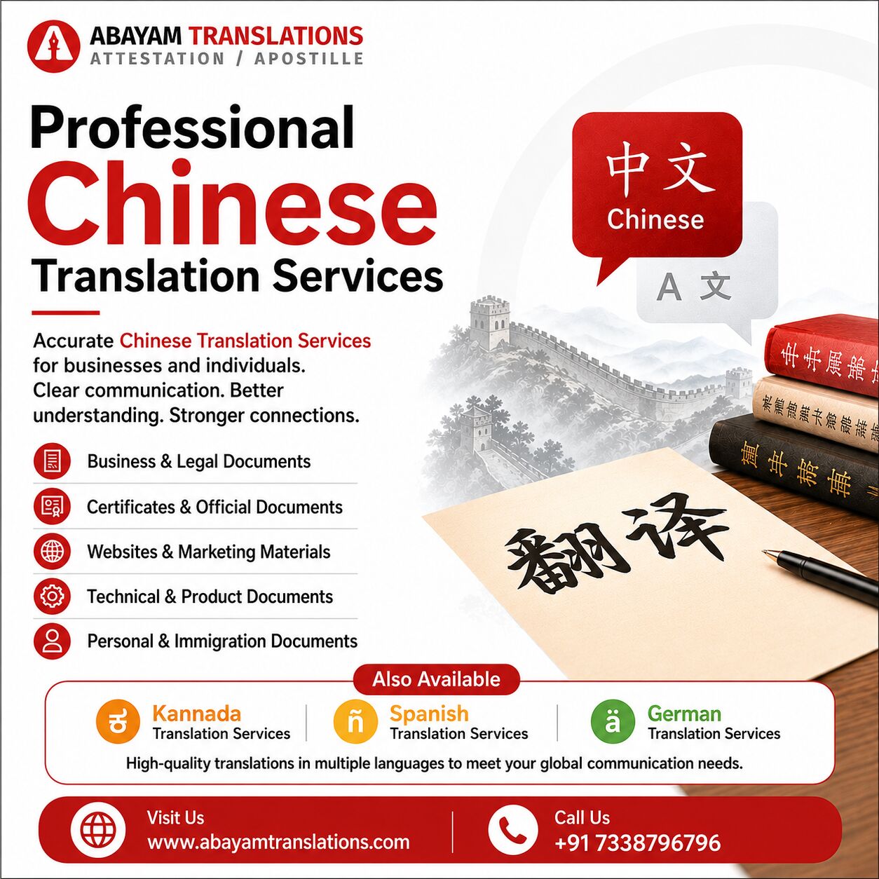 Chennai, Translation, Accurate Chinese Translation Services For Important Documents