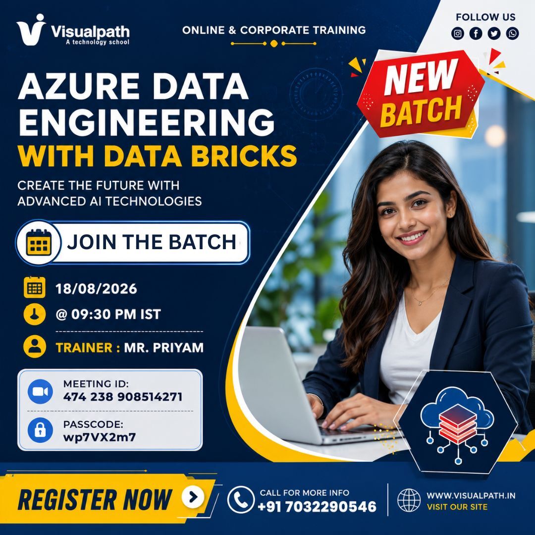 Hyderabad, Education, Azure Data Engineering With Databricks New Batch Starts Now