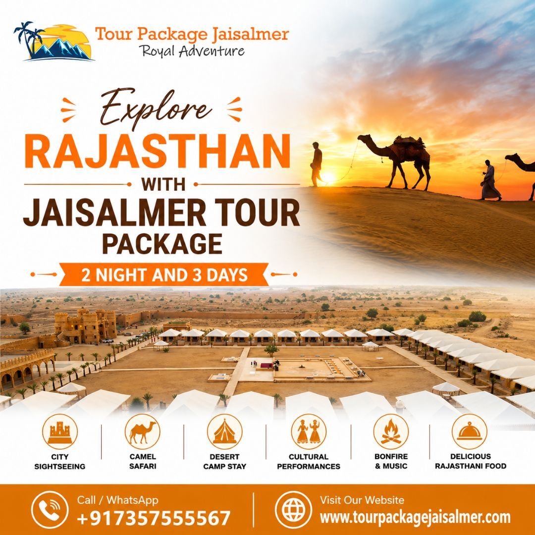Jaipur, Travel, Explore Rajasthan With Jaisalmer Tour Package 2 Night And 3 Days