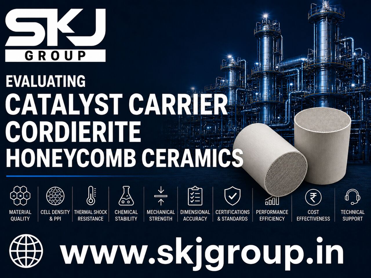 Bhopal, Materials, Evaluating Catalyst Carrier Cordierite Honeycomb Ceramic Quality!