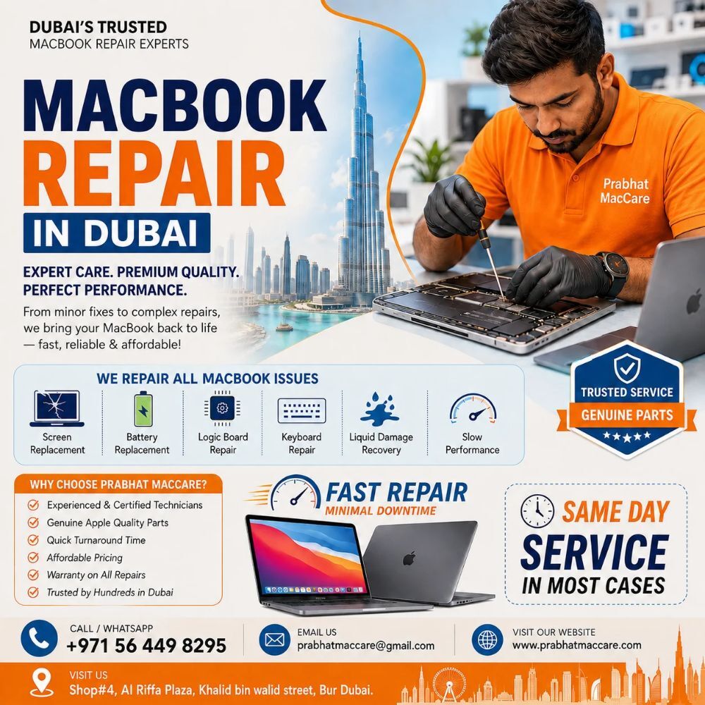 Dubai, Appliance Repair, Affordable MacBook Repair In Dubai For Screen, Battery And Keyboard Issues