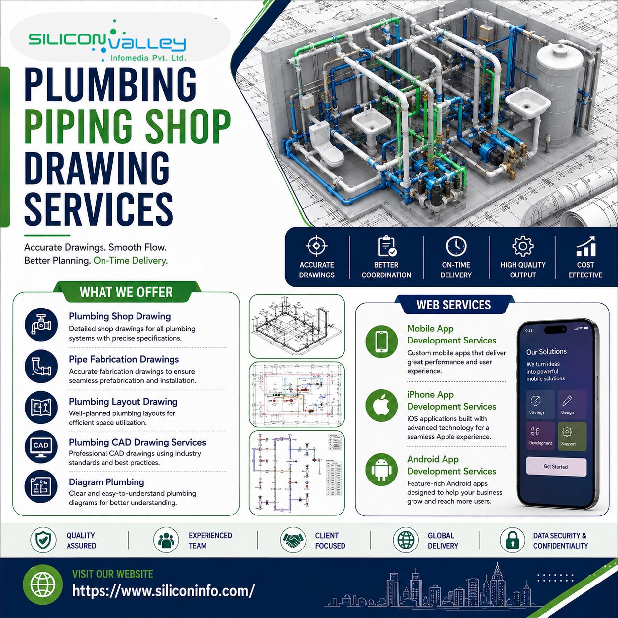 New York, Construction, Optimizing Plumbing Design Coordination With Expert Shop Drawing Services In Hawaii