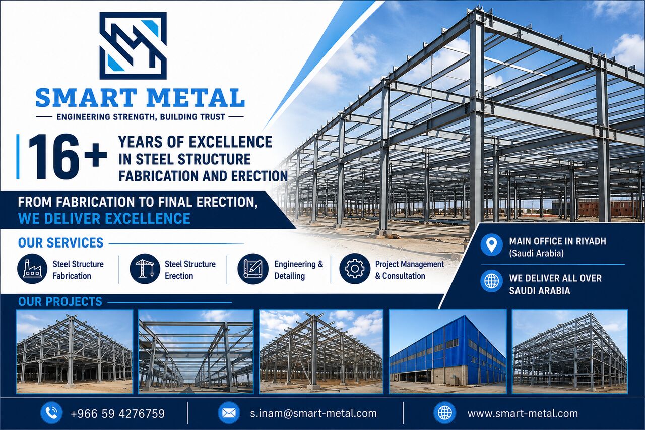 Riyadh, Construction, Steel Structure Fabrication