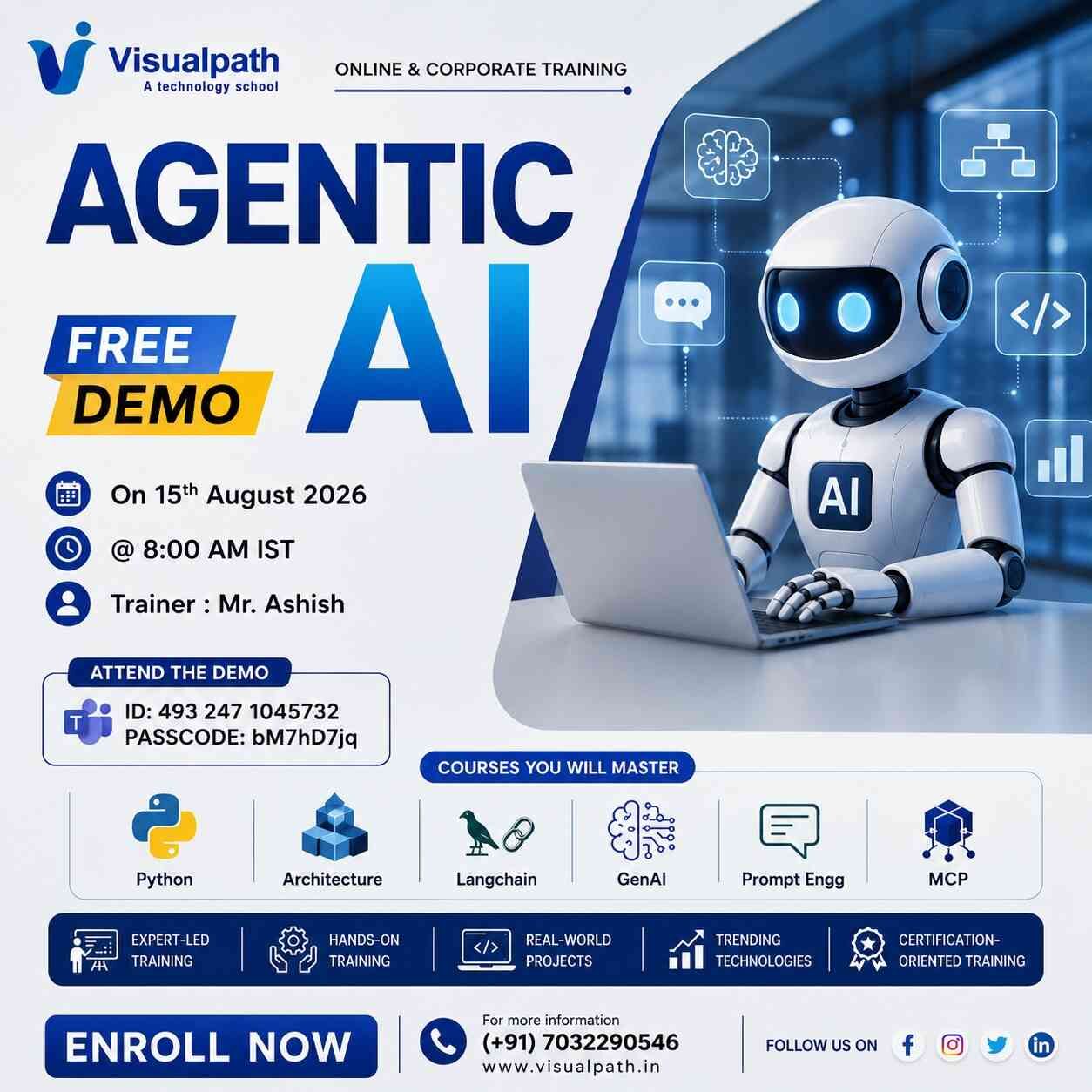 Hyderabad, Education, Agentic AI Course Online | Free Live Demo
