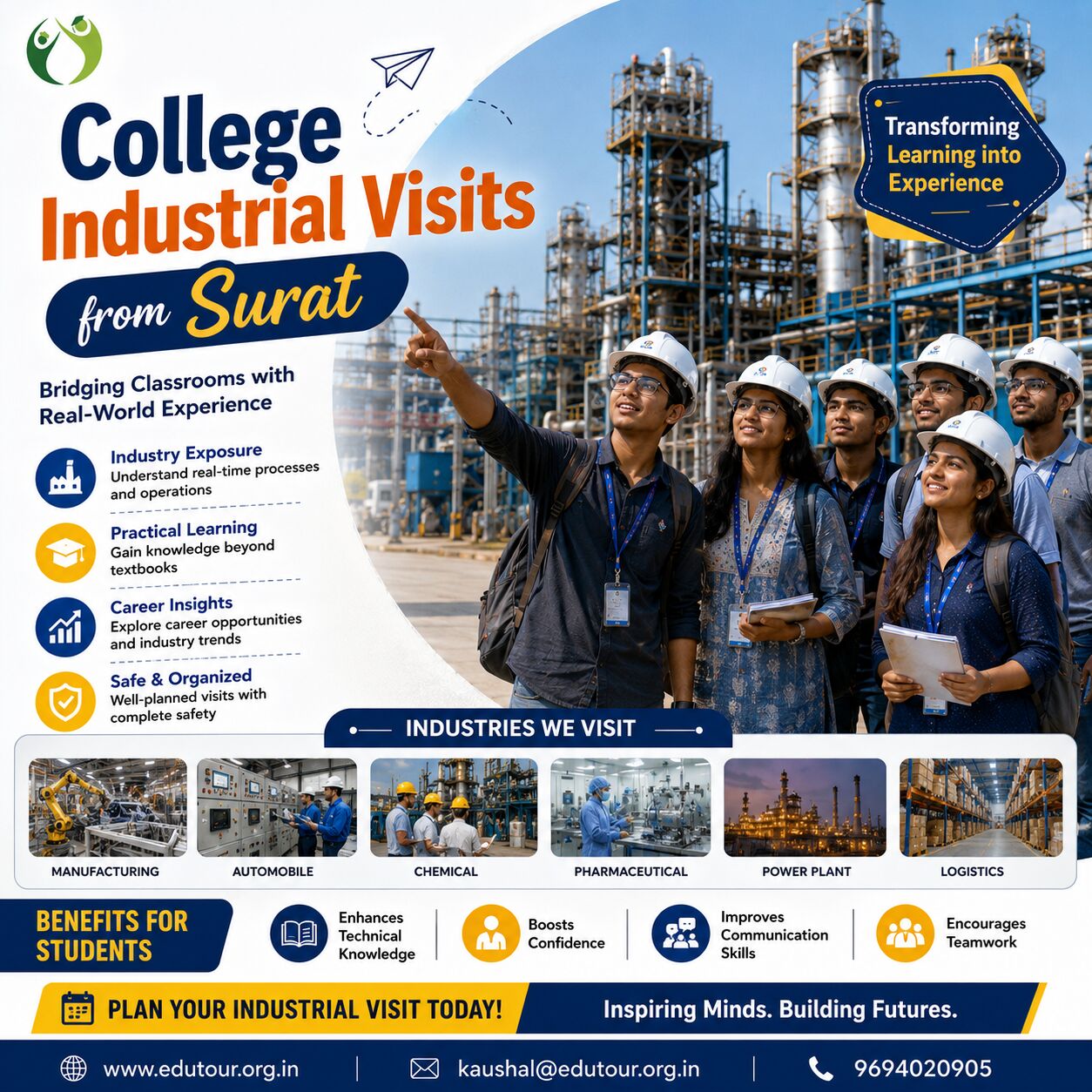Jaipur, Travel, College Industrial Visits From Surat