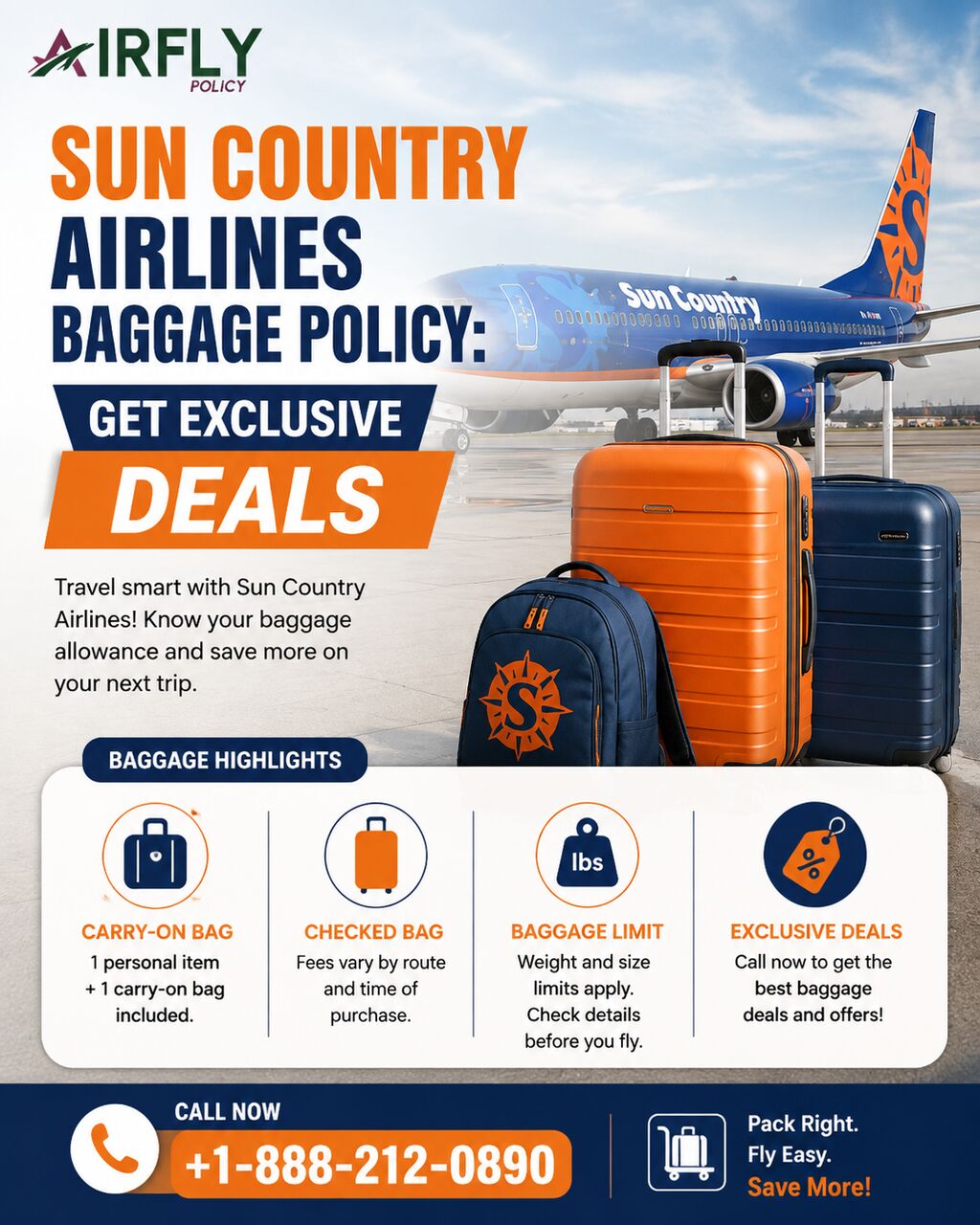 New York, Travel, Sun Country Airlines Baggage Policy: Get Exclusive Deals