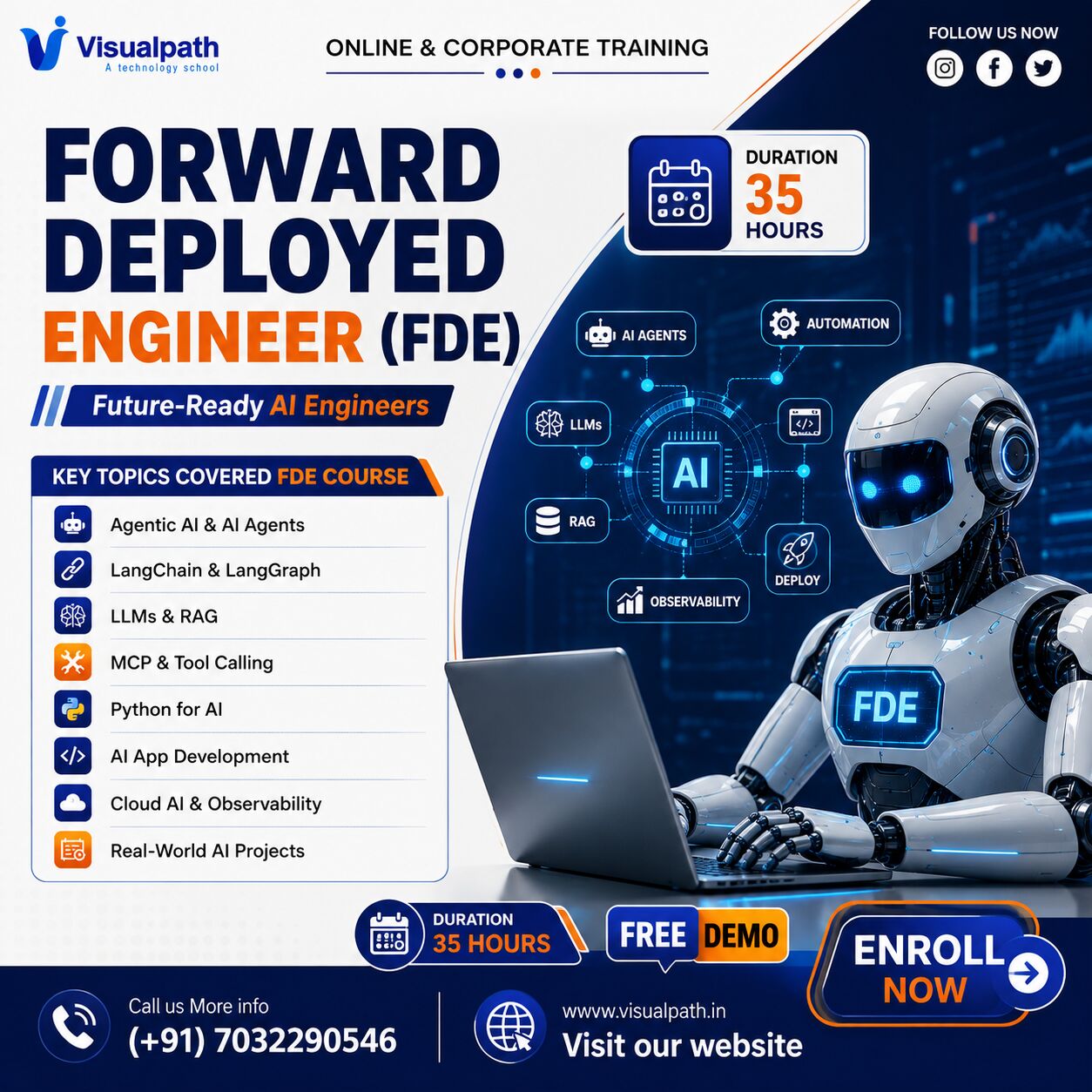 Hyderabad, Education, FDE Online Training | Forward Deployed Engineer Course