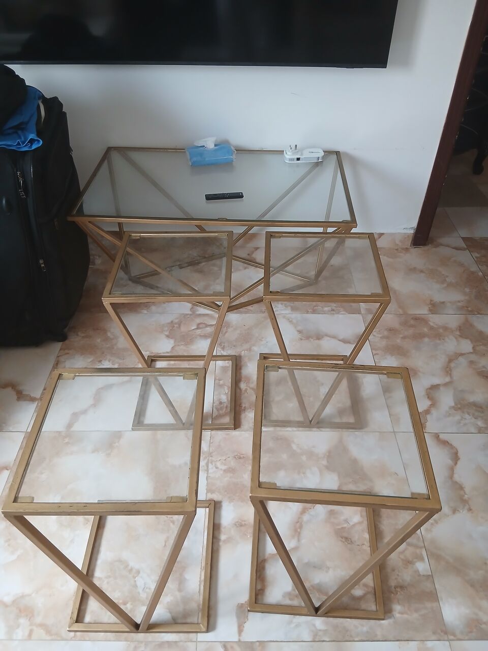 Jeddah, Furniture, SAR 400,  5 Set Coffee Tables And Matching Wall Mirrors