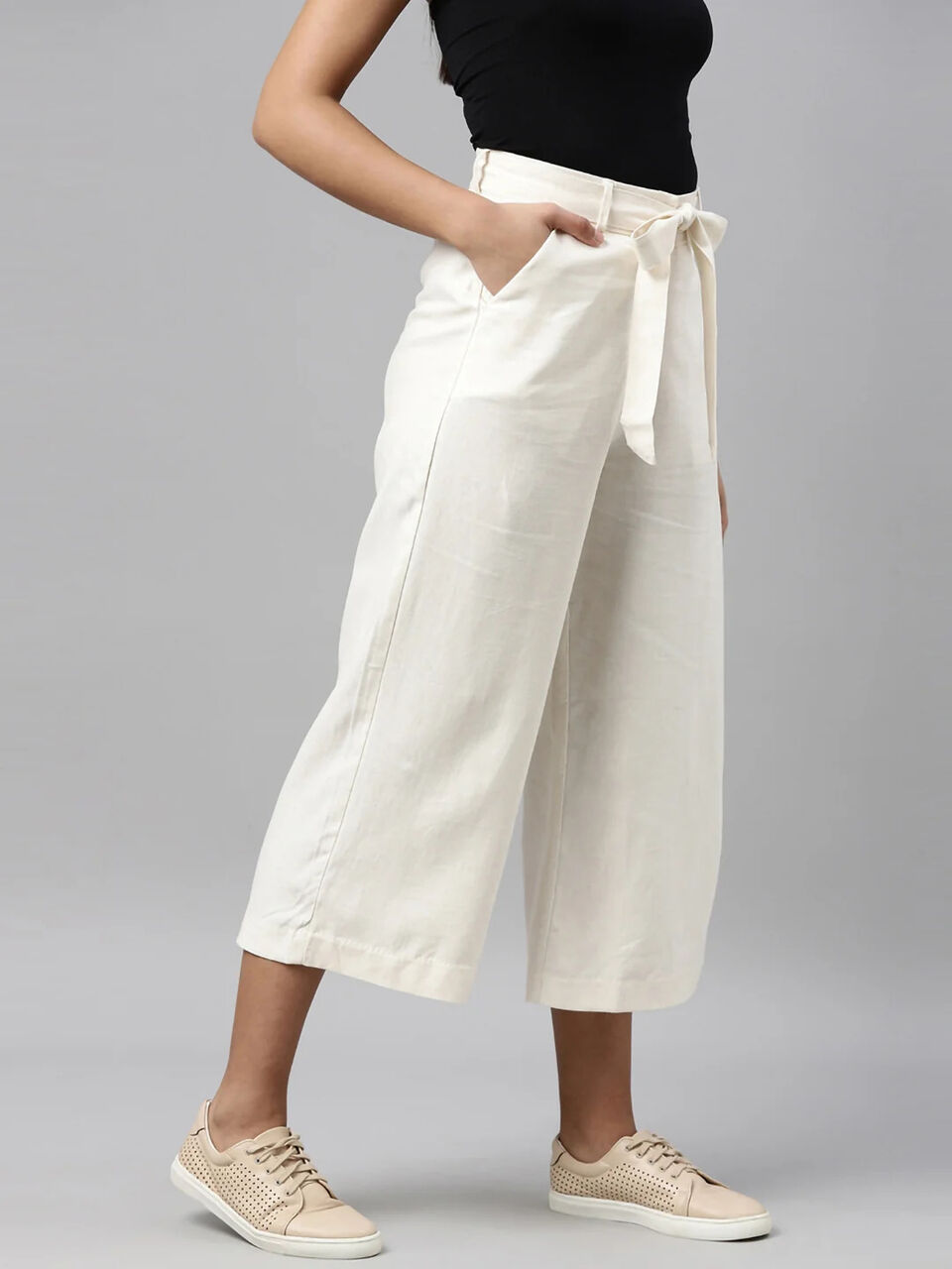 Chennai, Clothing & Accessories, INR 1799,  White Pants For Women By Go Colors &ndash; Stylish & Comfortable Everyday Wear
