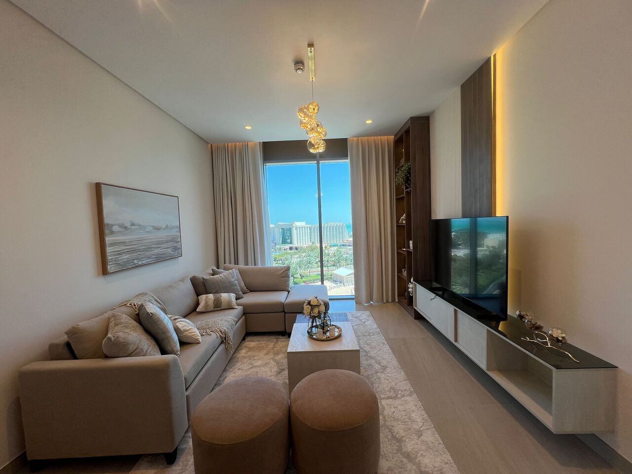 Al Seef, Apartments, Flats, Houses & Villas, BHD 550/month,  Furnished,  1 BR,  Sea View Apartment For Rent In Seef