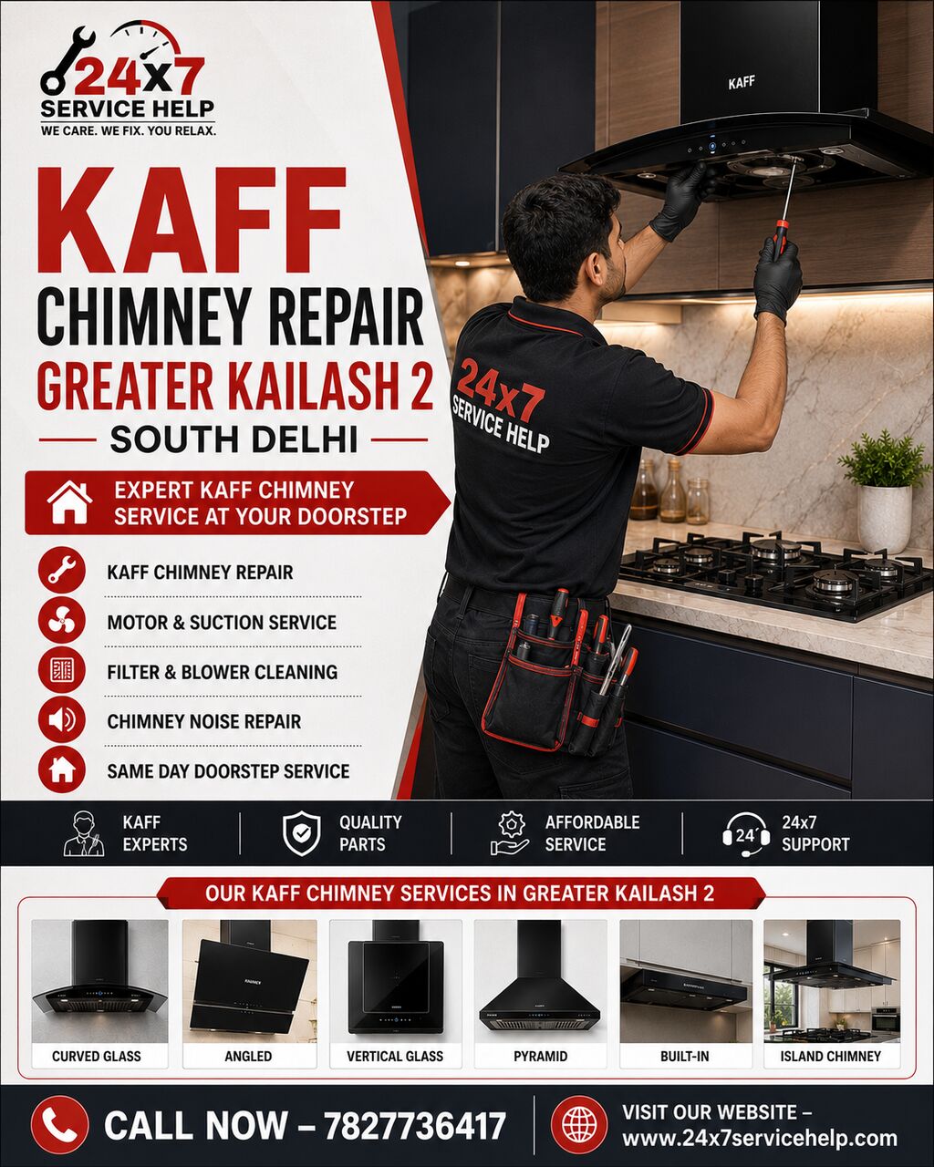 New Delhi, Appliance Repair, Reliable Kaff Chimney Repair Service In Greater Kailash 2 South Delhi