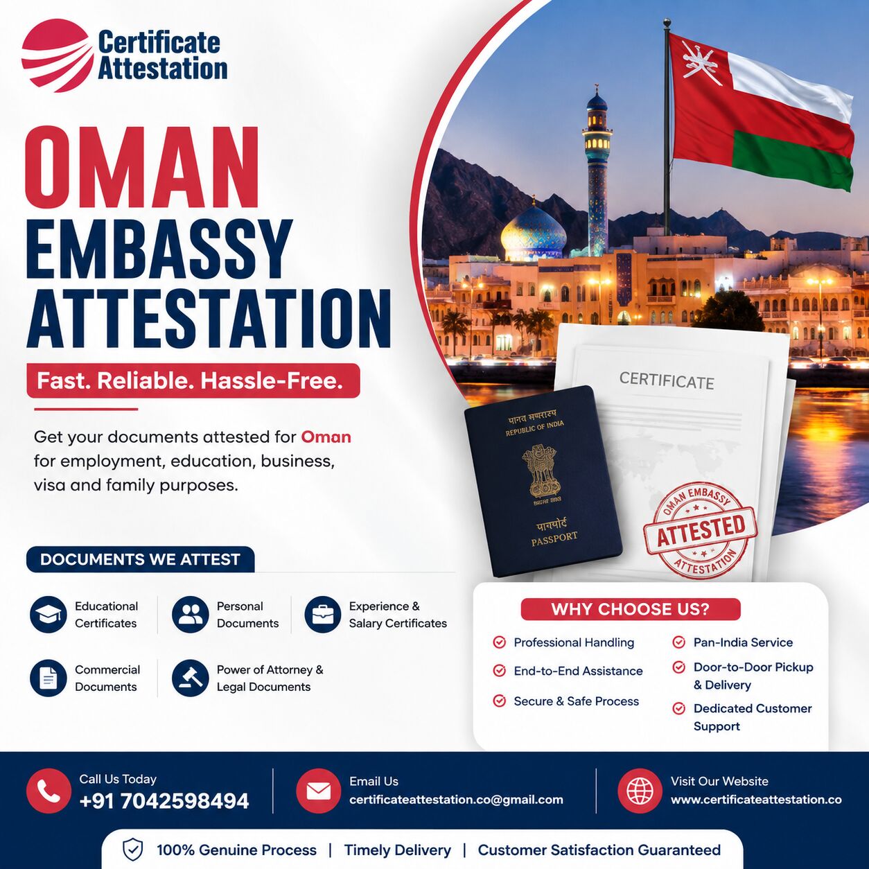 Mumbai, Legal, Oman Embassy Attestation Services In India &ndash; Fast & Reliable
