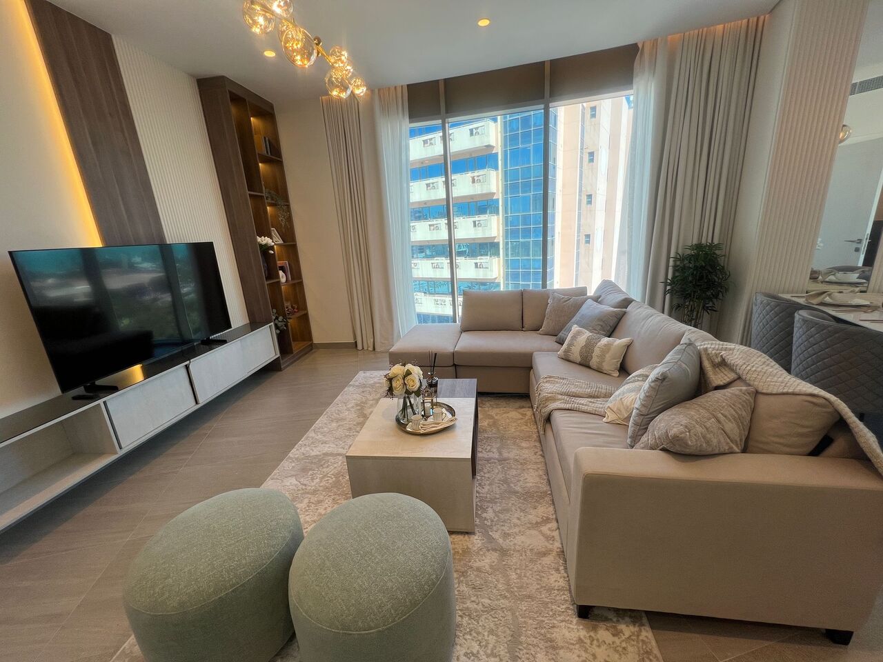 Al Seef, Apartments, Flats, Houses & Villas, BHD 450/month,  Furnished,  1 BR,  Sea View Apartment For Rent