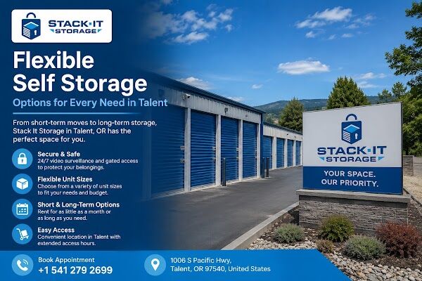 New York, Real Estate, Self Storage Unit In Talent, Oregon | Stack It Storage