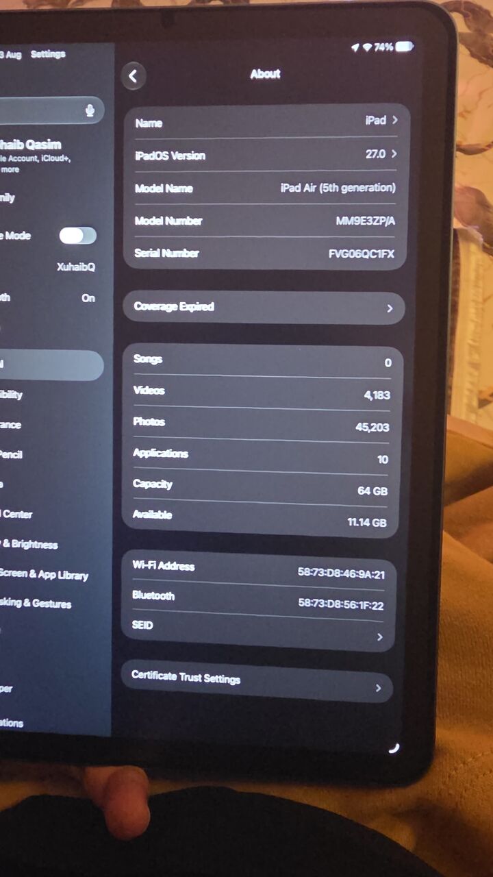 Khobar, Mobile Phones, SAR 1100,  IPad Air 5th Generation - 64GB WiFi Only