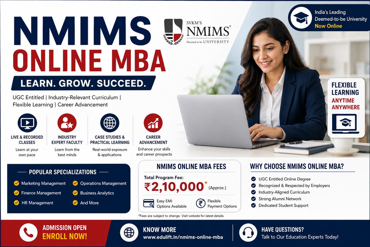 Pune, Education, NMIMS Online MBA &ndash; Admission, Courses & Fees | Edulift