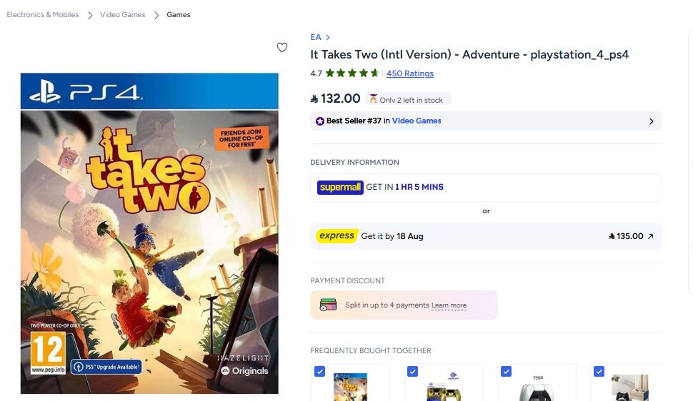 Riyadh, Video Games, SAR 55,  Ps4 / Ps5 Games For Sale In Excellent Condition - CYBERPUNK , CALL OF DUTY , IT TAKES TWO