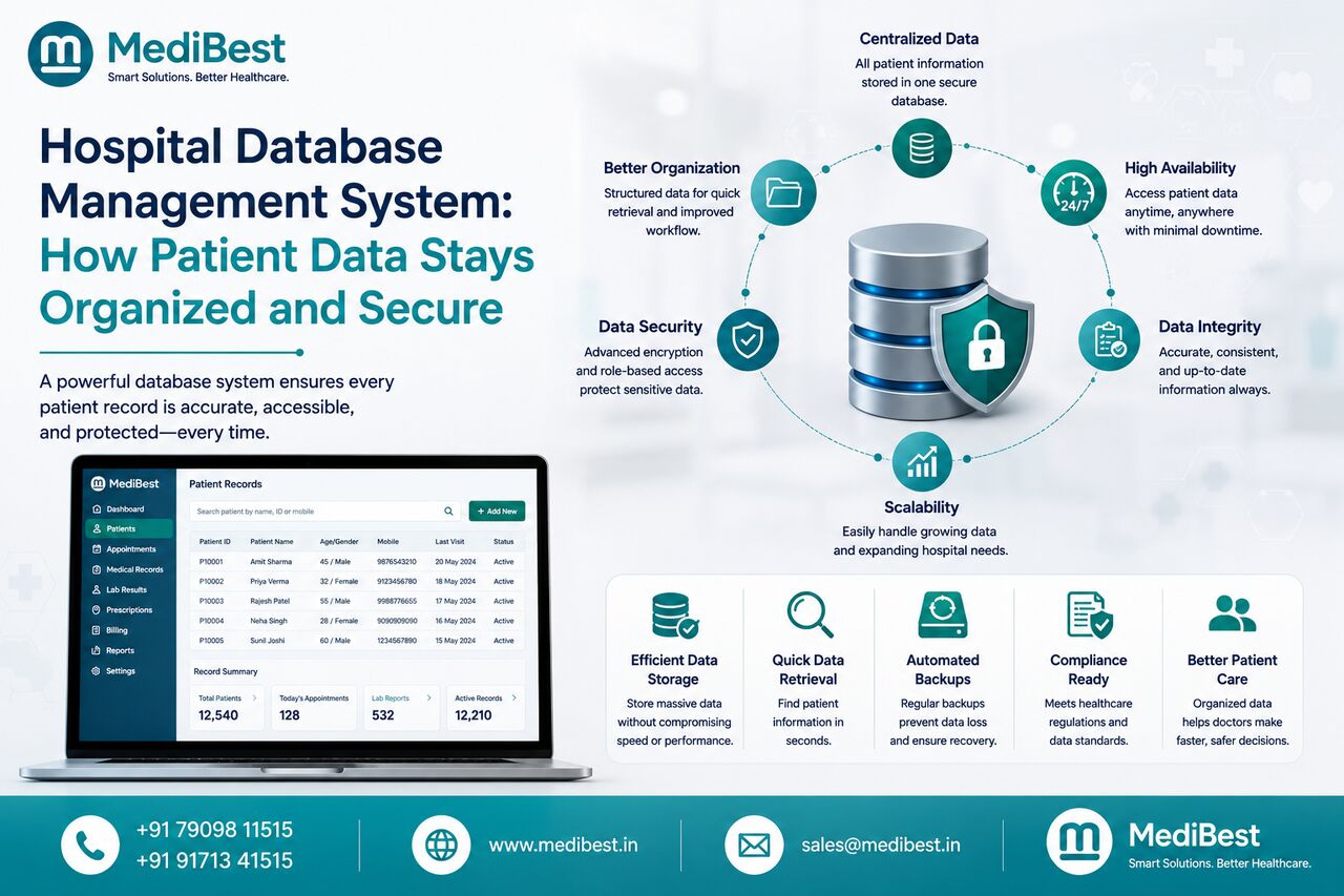 Indore, Medical, A Hospital Database Built To Keep Patient Data Organized And Secure