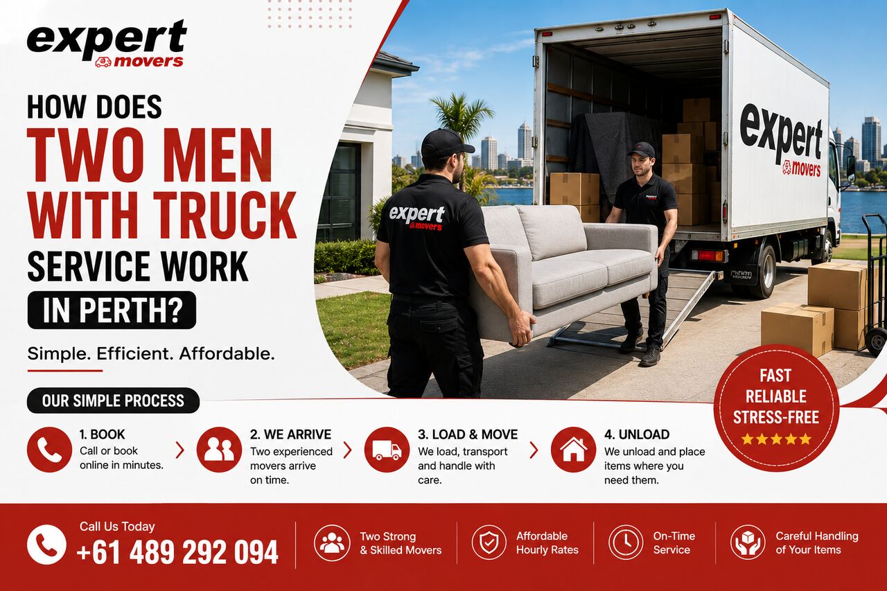 Perth, Labor/Moving, How Does Two Men With Truck Service Work In Perth?