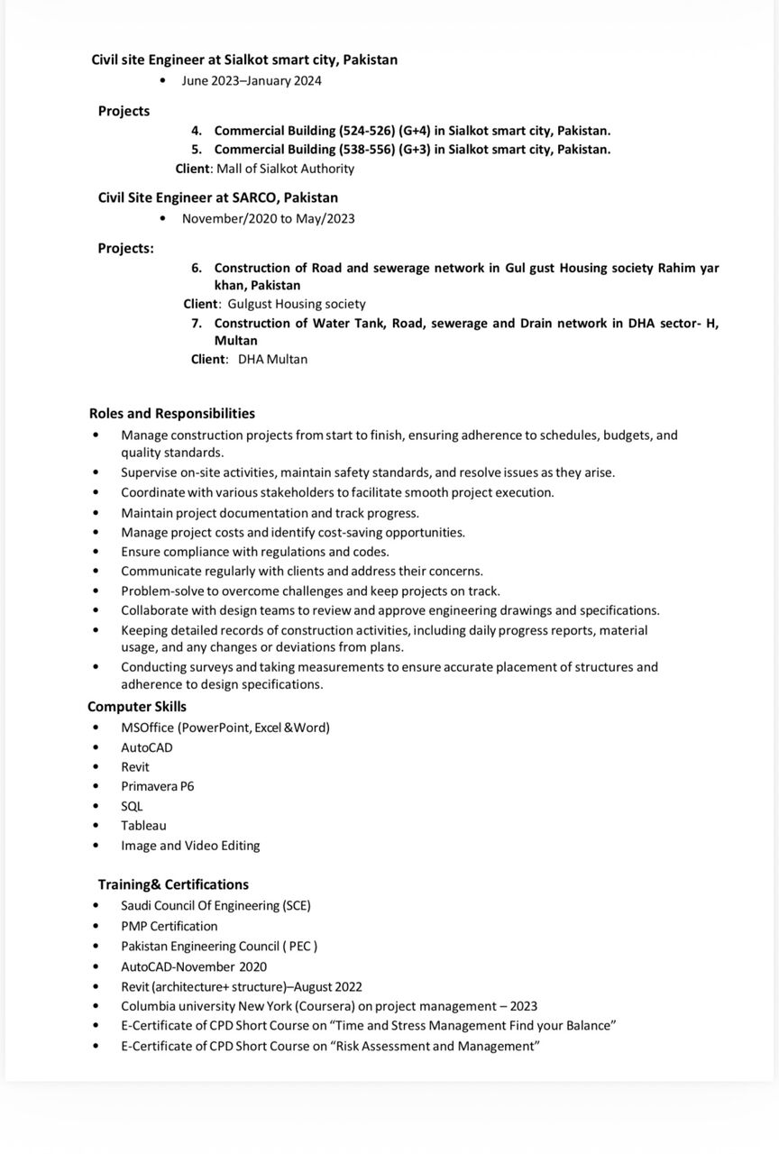 Riyadh, Job Seekers, Civil Engineer/QC