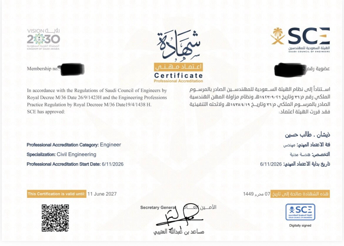 Riyadh, Job Seekers, Civil Engineer/QC