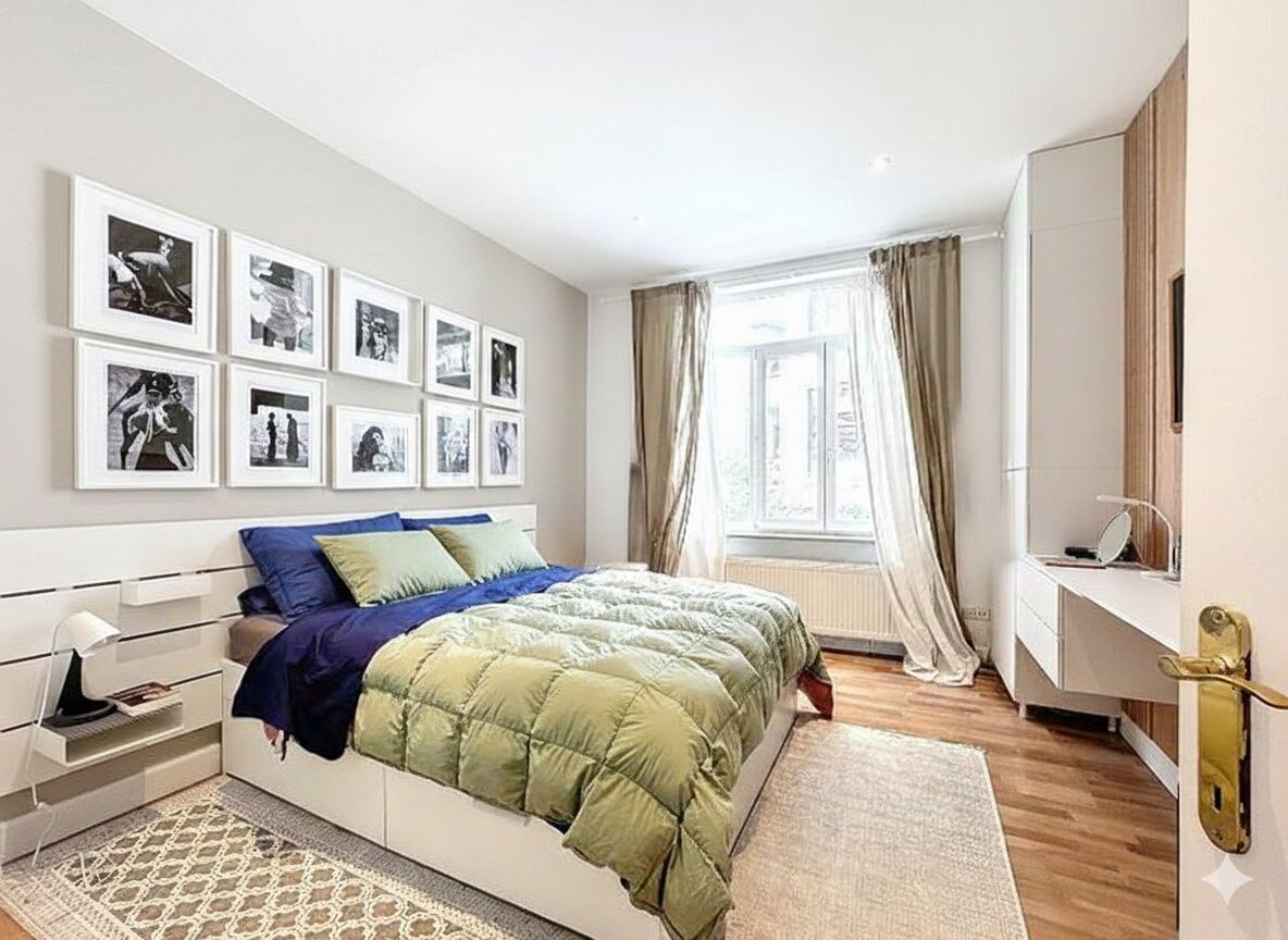 Brussels, Apartments, Flats, Houses & Villas, EUR 1650/month,  2 BR,  Quiet, Cozy, And Sun-drenched Apartment
