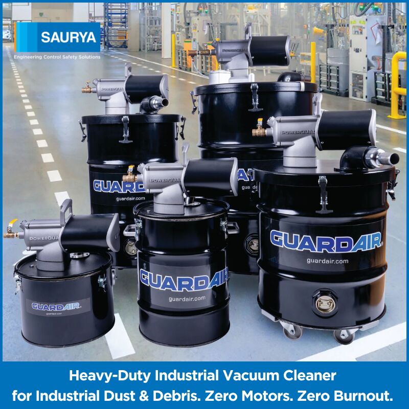 Mumbai, Heavy Equipment, Heavy Duty Industrial Vacuum Cleaner - Saurya Safety