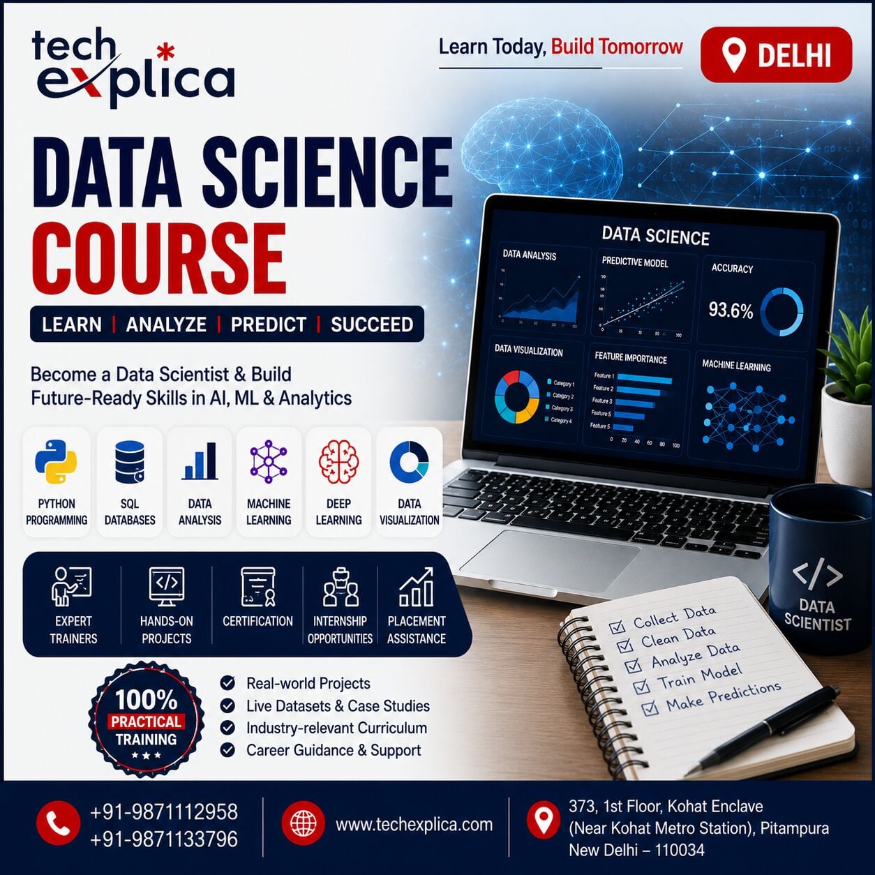 New Delhi, Lessons Offered, Data Science Course In Delhi