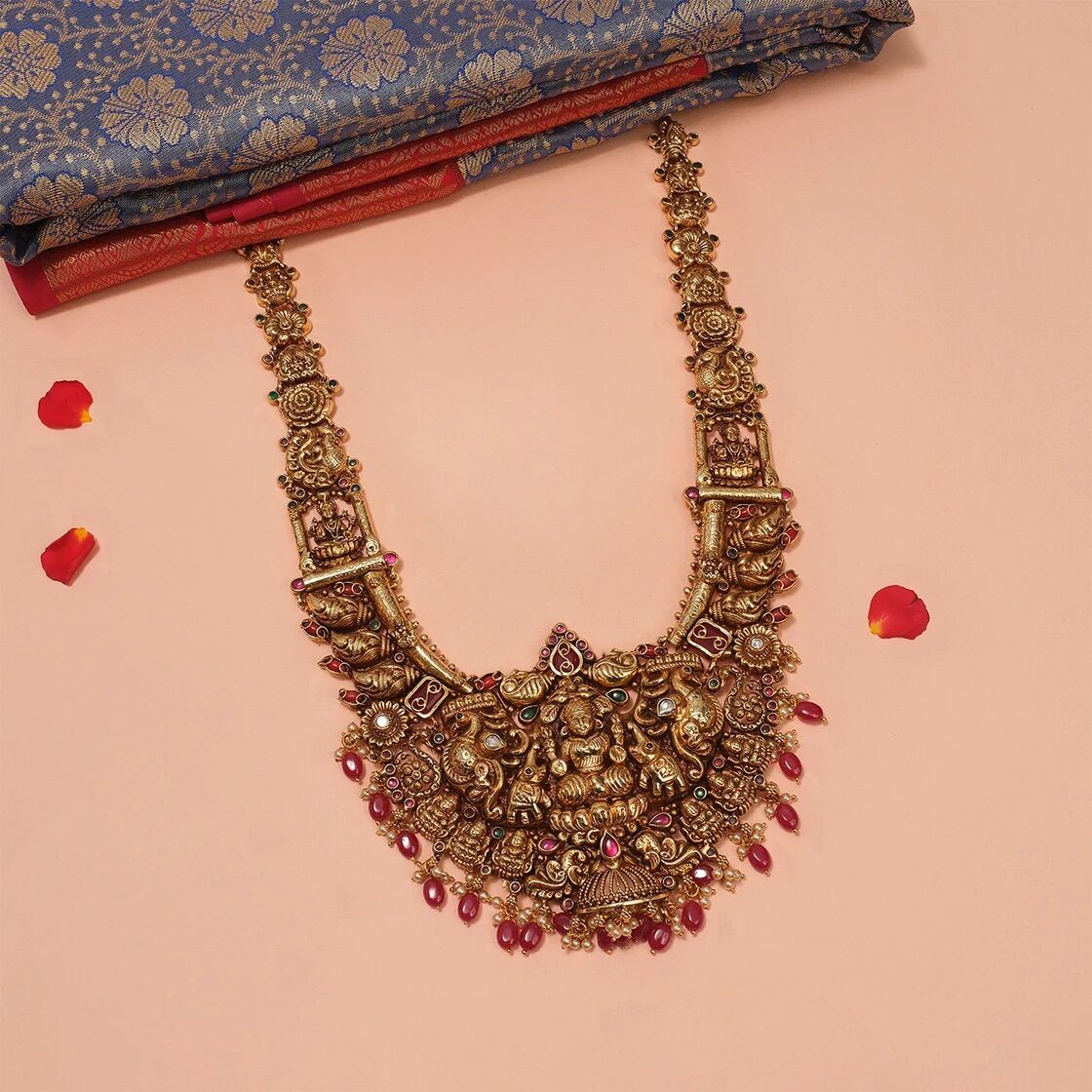 Kurnool, Businesses For Sale, Gold Plated Silver Haram For Bridal Elegance | Padmam