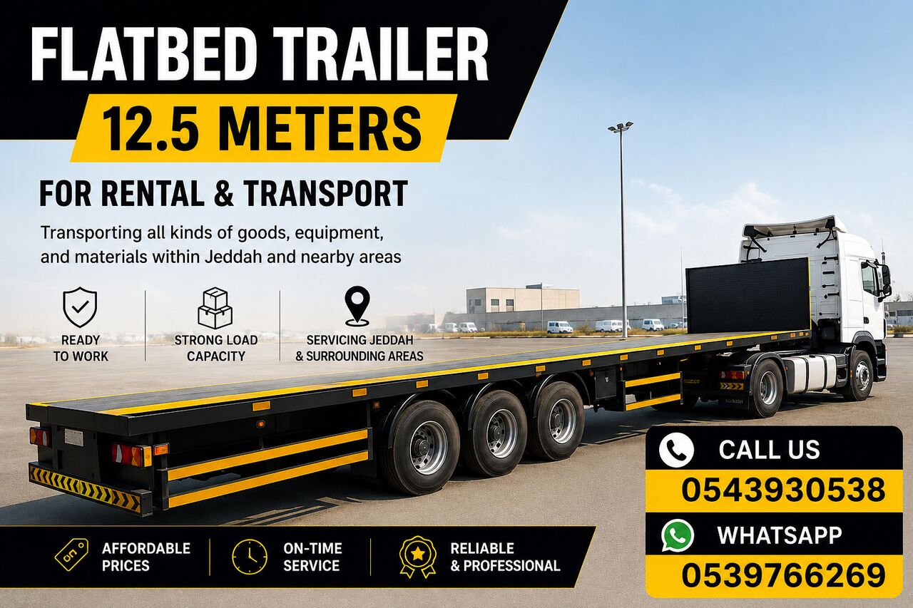 Riyadh, Cargo, Flatbed Trailer Available