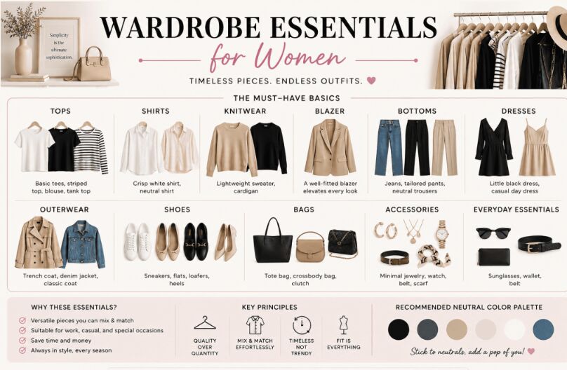 Sydney, Health, Capsule Wardrobe Checklist: Essentials For A Stylish Closet