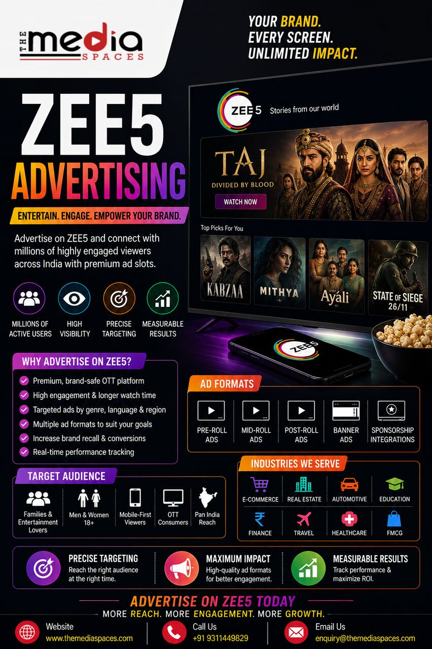 Noida, Marketing, ZEE5 Advertising Agency In India