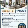 INR 6500000/day,  3 BR,  3 BHK FLAT 1245 SFT  FOR SALE AT ST ANNS COLLEGE MEHDIPATNAM
