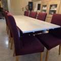 SAR 500,  IKEA Dinning Table (Extendable) With 8 Chairs (Whatsapp Only)