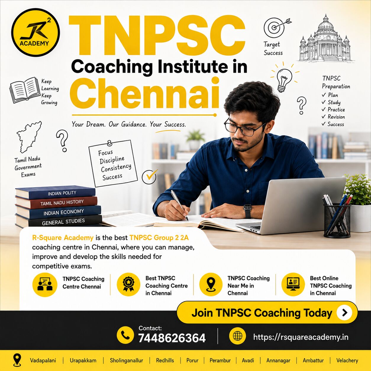 Chennai, Education, TNPSC Coaching Centre In Chennai For Group 1, 2 & 4
