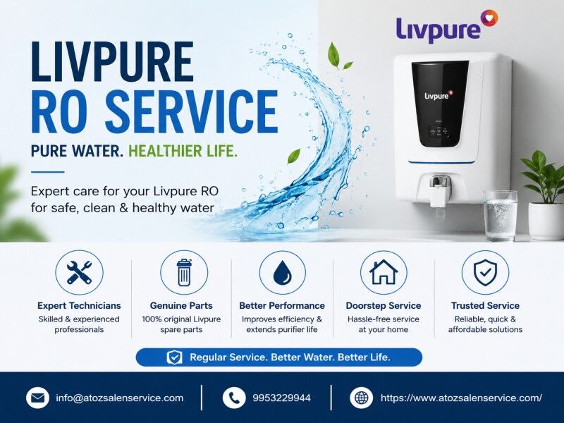 Gurgaon, Appliance Repair, Livpure RO Service In Gurgaon For Reliable Doorstep Maintenance