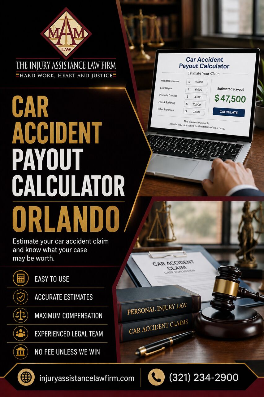 Miami, Legal, Car Accident Payout Calculator In Orlando - Injury Assistance Law Firm