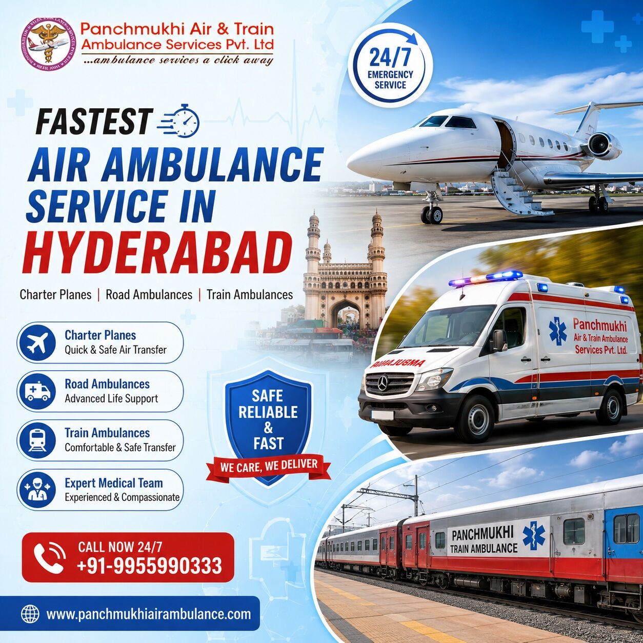 Hyderabad, Health, Panchmukhi Air Ambulance In Hyderabad Is Known For Providing Cost-Effective Relocation