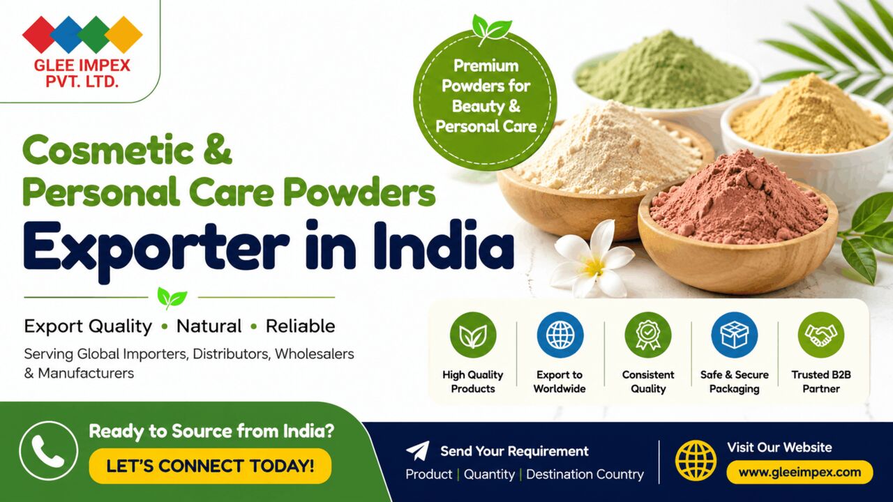 New Delhi, Businesses For Sale, Cosmetic & Personal Care Powders Exporter In India | Glee Impex