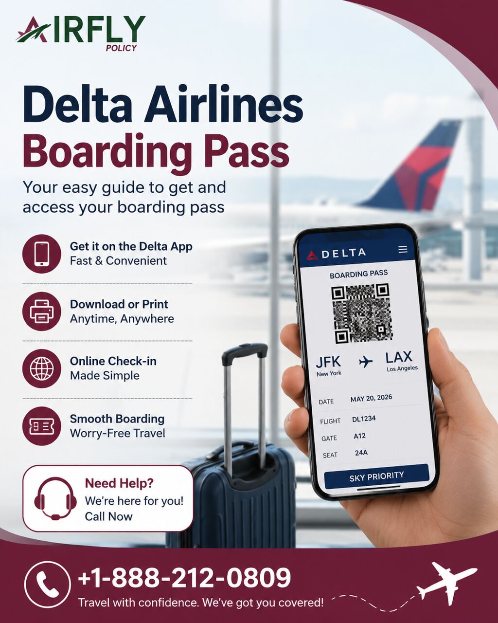 New York, Travel, Delta Airlines Boarding Pass: How To Get And Access Your Pass