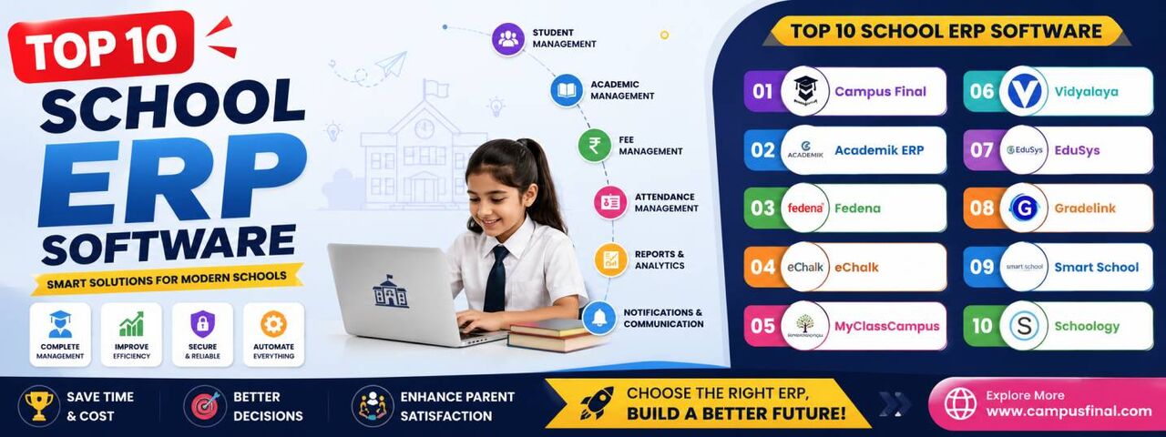 Mumbai, ERP, Check Top 10 Best School ERP Software By Campus Final