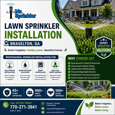 New York, Business, Lawn Sprinkler Installation Braselton, GA