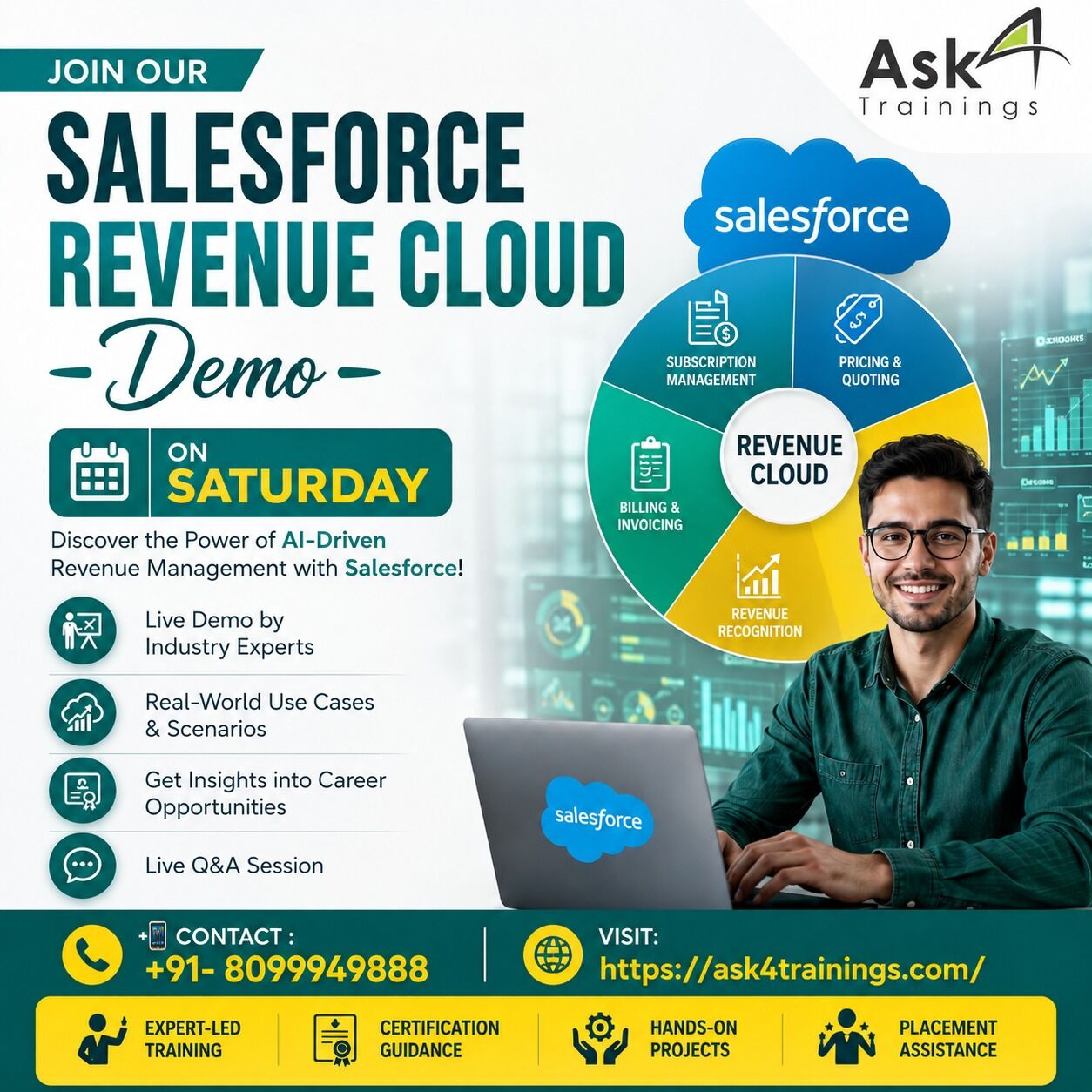 Hyderabad, Computers, INR 25000,  Salesforce Revenue Cloud Training With Placement