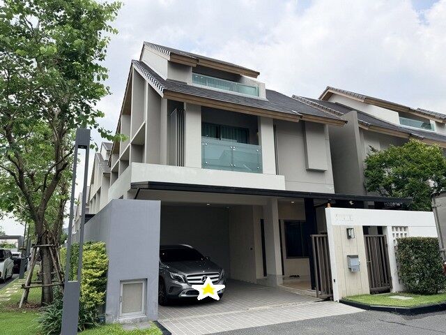 Bangkok, Real Estate For Sale, THB 17900000,  3 BR,  40 Sq. Feet,  3-storey Detached House For Sale, Corner House, Private Nirvana THROUGH,