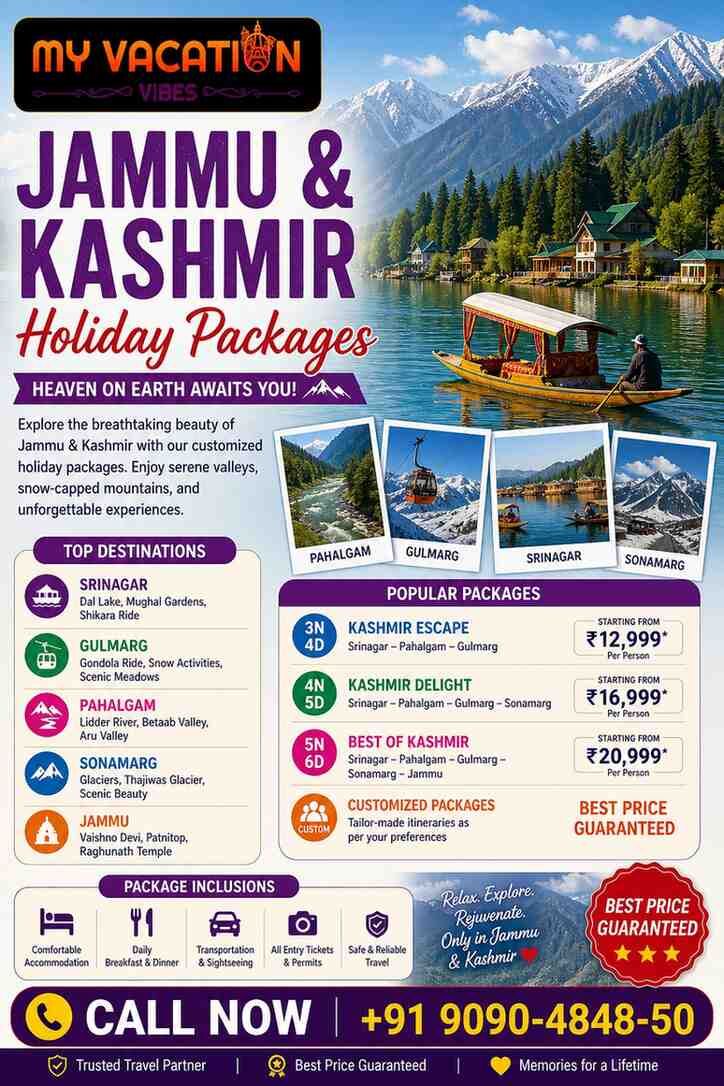 New Delhi, Travel, Experience The Magic Of Jammu & Kashmir On Your Next Holiday
