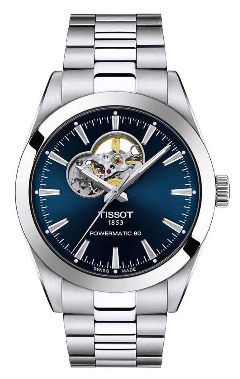 Riffa, Watches, BHD 320,  Tissot Gentleman Open Heart Powermatic 80 (Blue Dial)