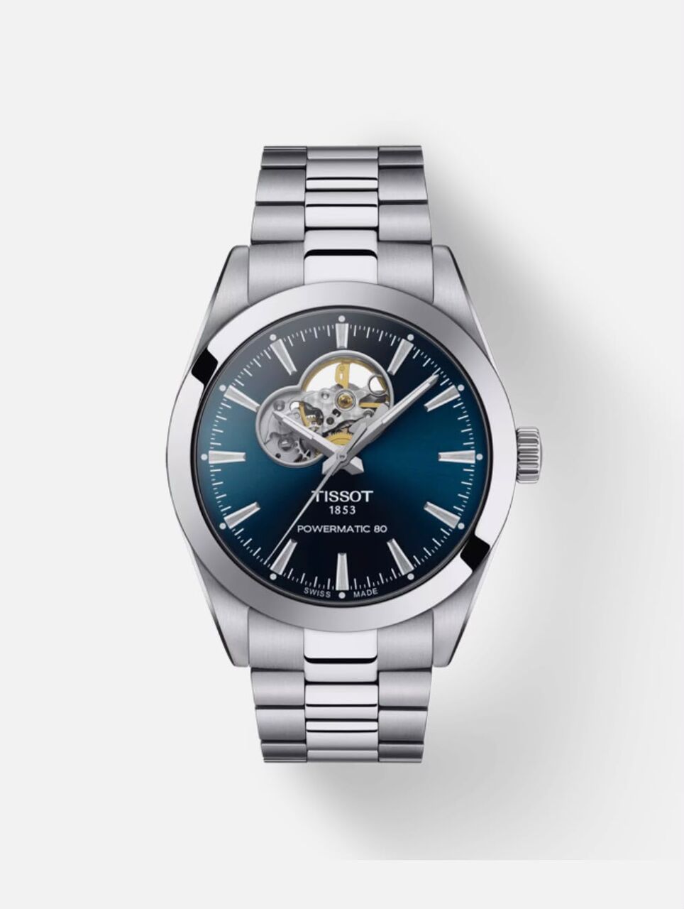 Riffa, Watches, BHD 320,  Tissot Gentleman Open Heart Powermatic 80 (Blue Dial)