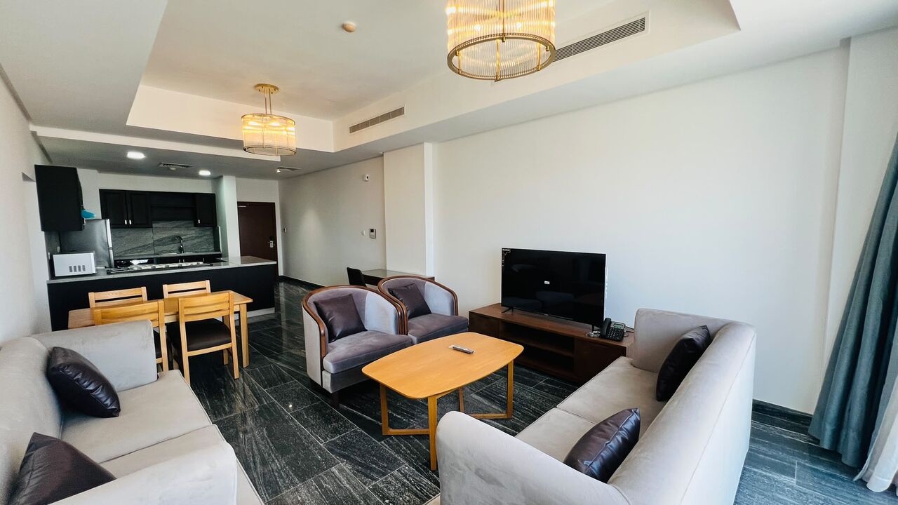 Al Seef, Apartments, Flats, Houses & Villas, BHD 450/month,  Furnished,  1 BR,  Apartment In Seef With Stunning Sea View