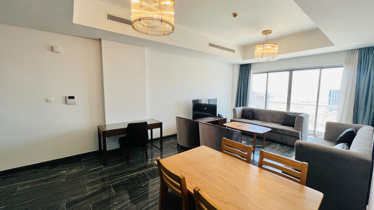 Al Seef, Apartments, Flats, Houses & Villas, BHD 450/month,  Furnished,  1 BR,  Apartment In Seef With Stunning Sea View